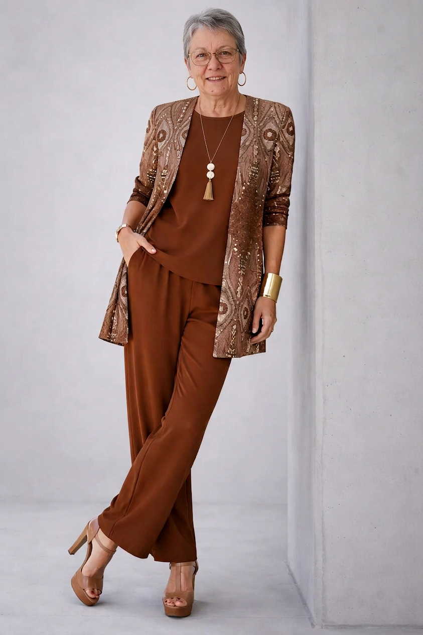 Joana | Conjunto Elegante de Três Peças