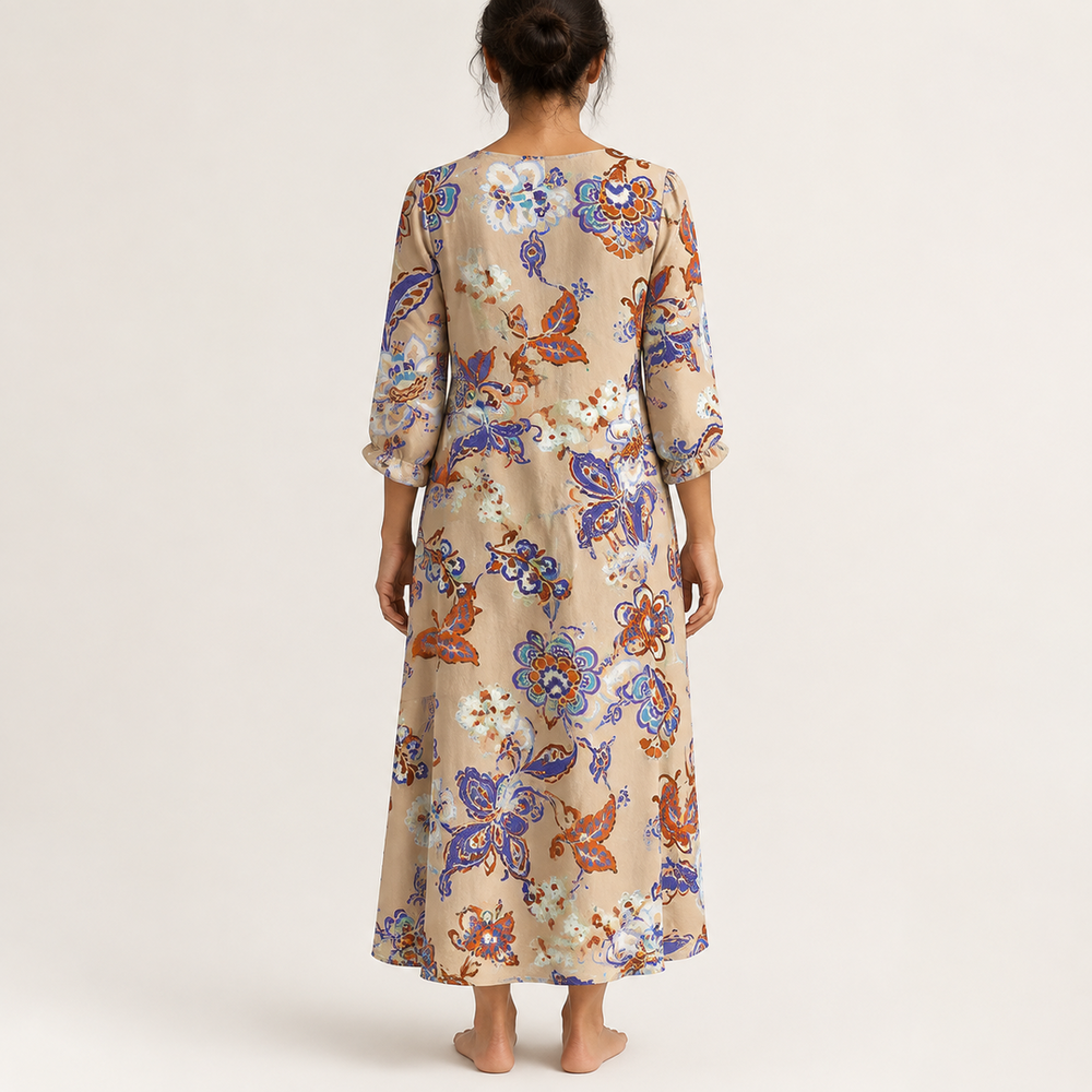 Alba – Dolga boho obleka