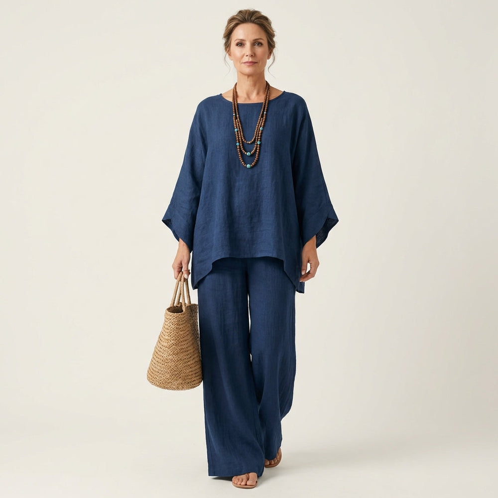 Marta | Conjunto Boémio de Top e Calça Larga