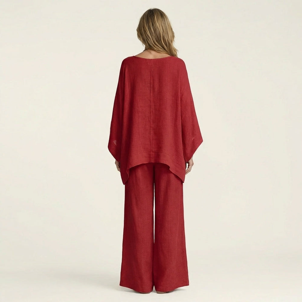 Marta | Conjunto Boémio de Top e Calça Larga