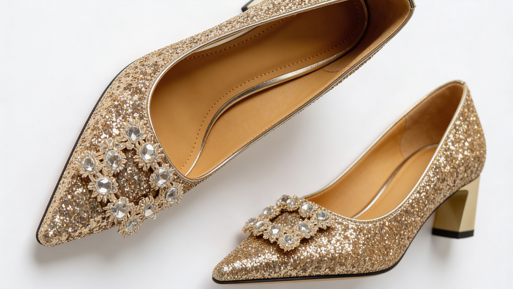 Madalena - Sapatos ortopédicos com glitter