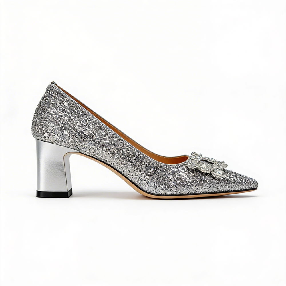 Madalena - Sapatos ortopédicos com glitter