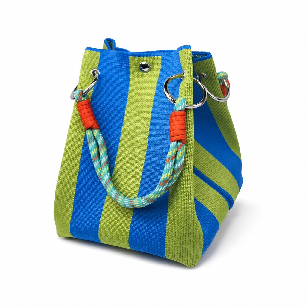 SANJA | Mehka mini torbica – limetno modra