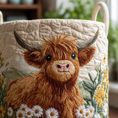 Encanto das Highlands | Cesto de Roupa Feito à Mão
