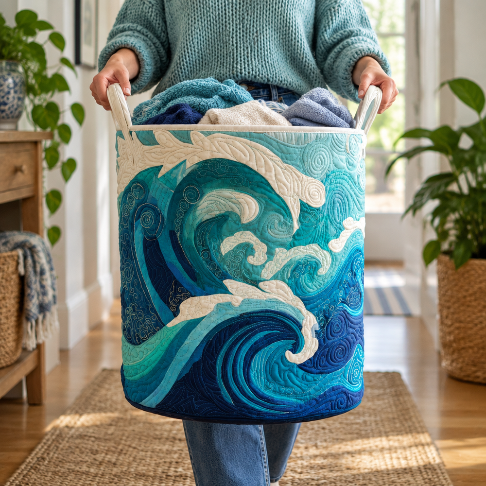 Espuma do Mar | Cesto de Roupa Feito à Mão
