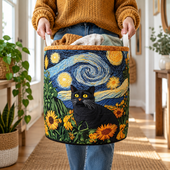 Gato Astuto | Cesto de Roupa Feito à Mão