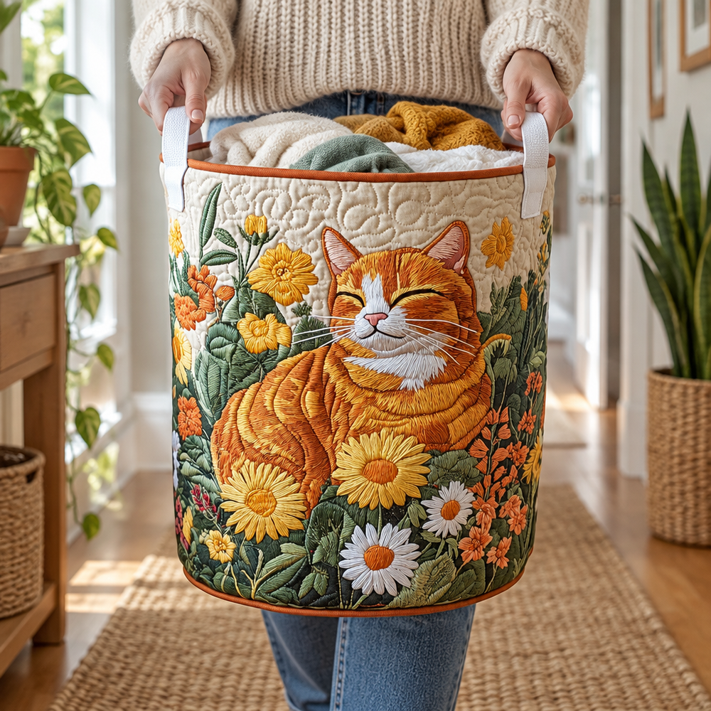 Gato da Floresta | Cesto de Roupa Feito à Mão