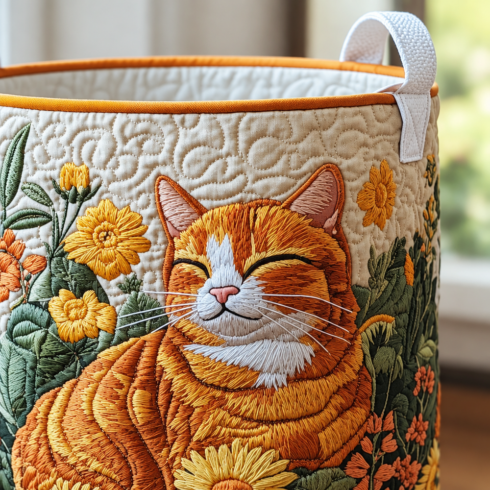 Gato da Floresta | Cesto de Roupa Feito à Mão