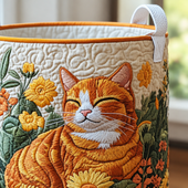 Gato da Floresta | Cesto de Roupa Feito à Mão