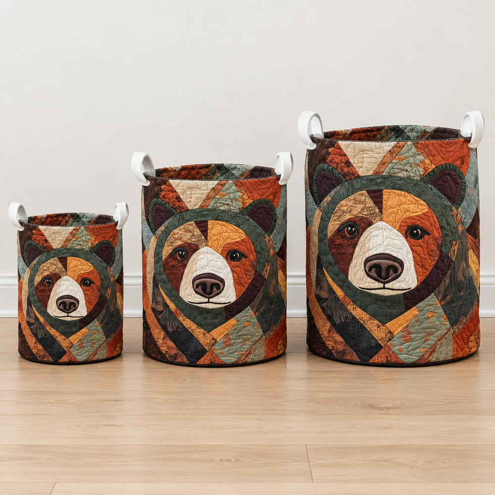 Pegadas de Urso | Cesto de Roupa Feito à Mão