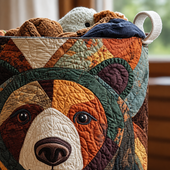 Pegadas de Urso | Cesto de Roupa Feito à Mão