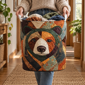Pegadas de Urso | Cesto de Roupa Feito à Mão
