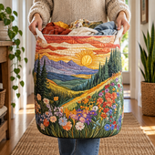 Vale das Flores | Cesto de Roupa Feito à Mão