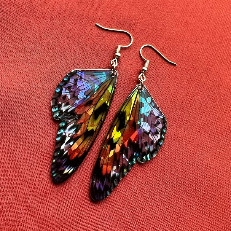Bernardete | Brincos Asas de Borboleta Multicolor
