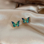 Anália | Brincos Borboleta Azul