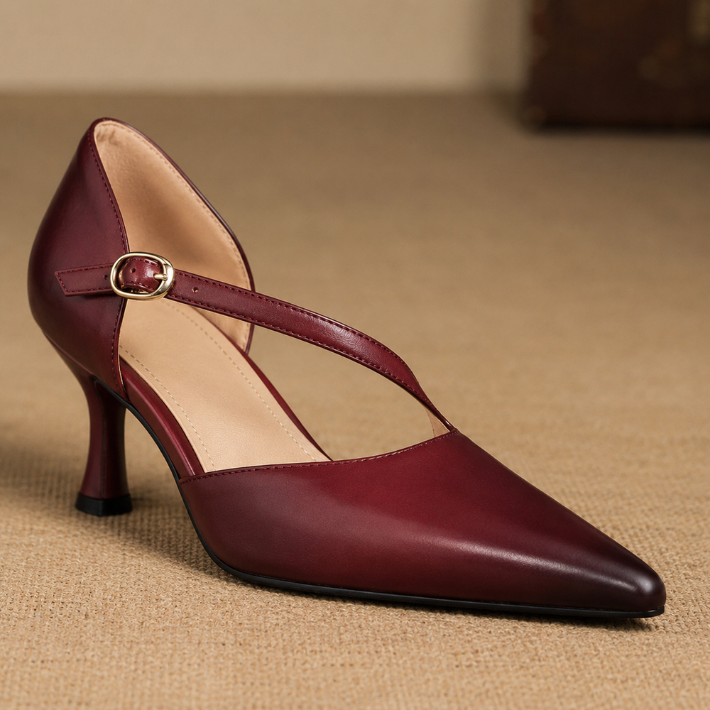Micaela | Sapatos de Salto Elegantes com Tiras Cruzadas
