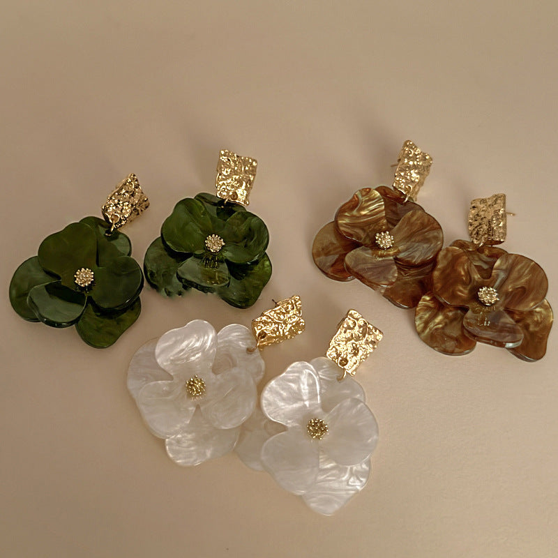 Bunte Blumen-Boho-Ohrringe