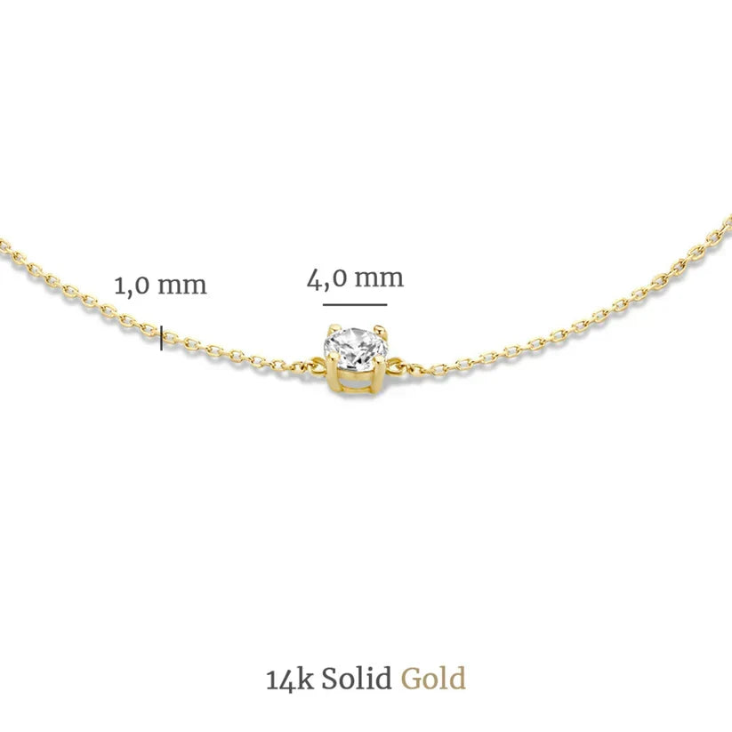 Moissanit-Stein Cléa-Set | Gold