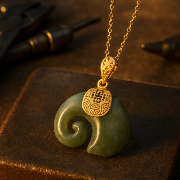 Piedade | Colar Elefante em Jade