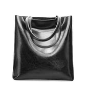 Retro hladká tote kabelka