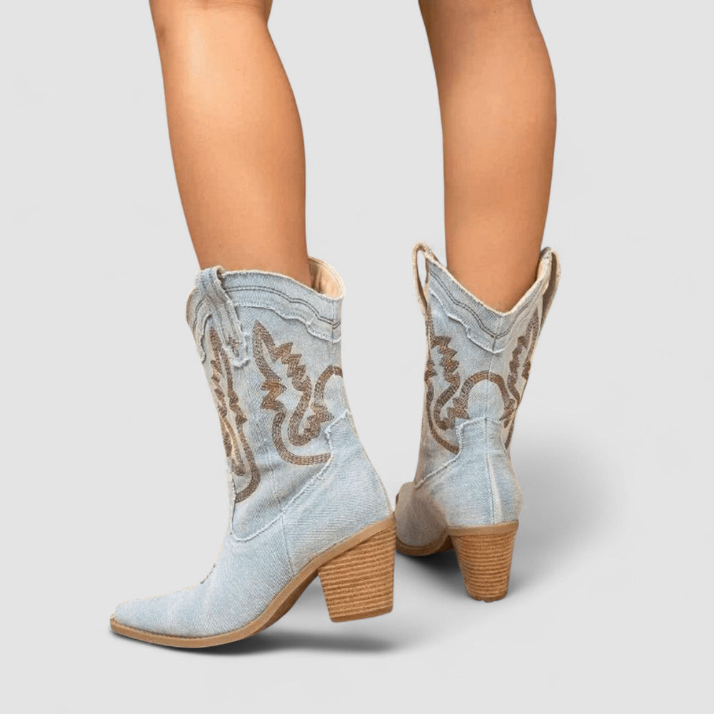 Catarina | Botas Western Bordadas