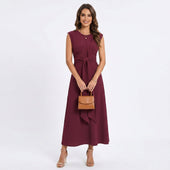 Emília – Elegantna maxi obleka brez rokavov
