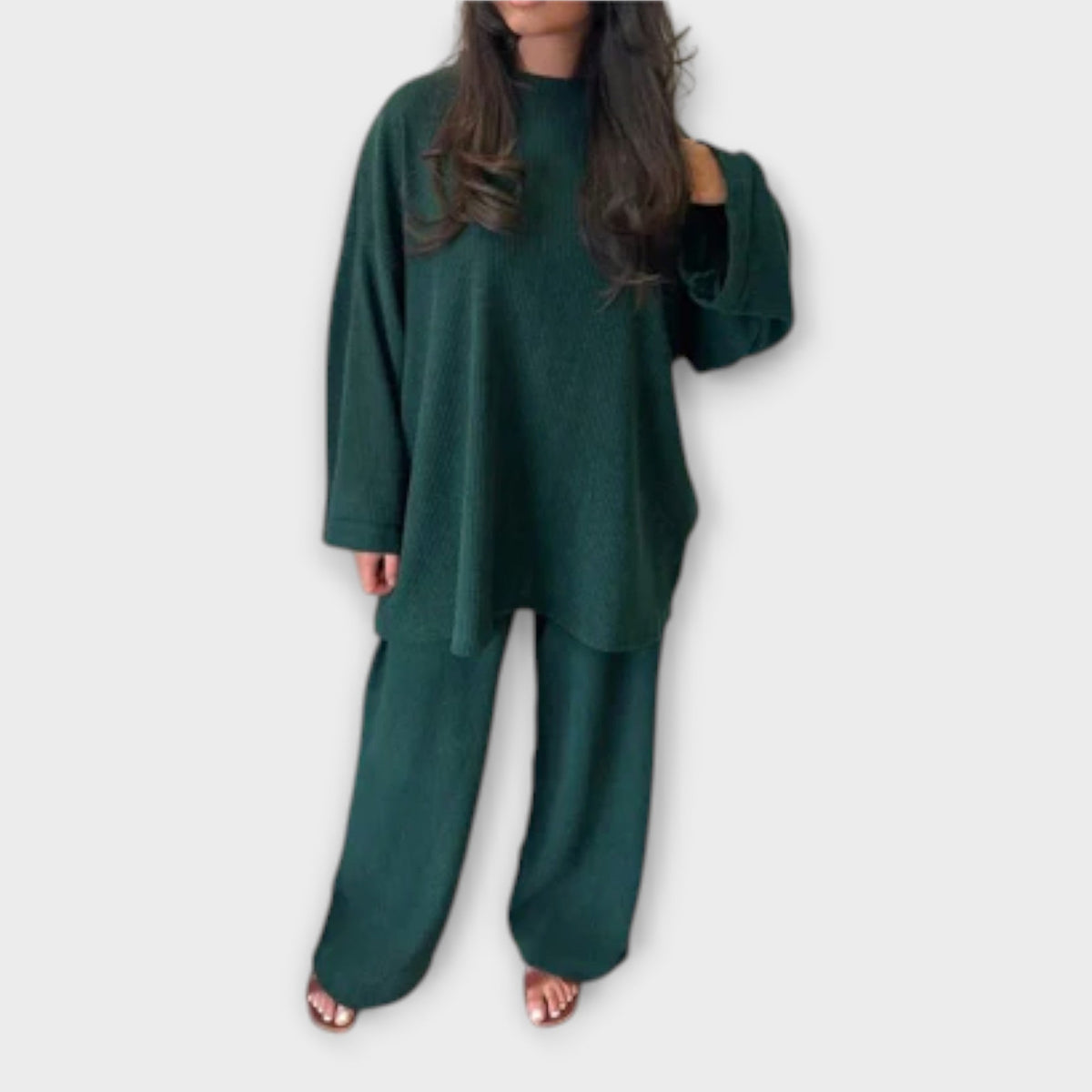 Ingrid - Conjunto Plus Size Acanalado