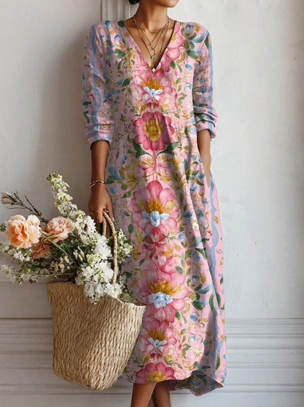 Carolina – Dolga boho obleka