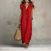 Zélia | Vestido Comprido Boémio com Folhos