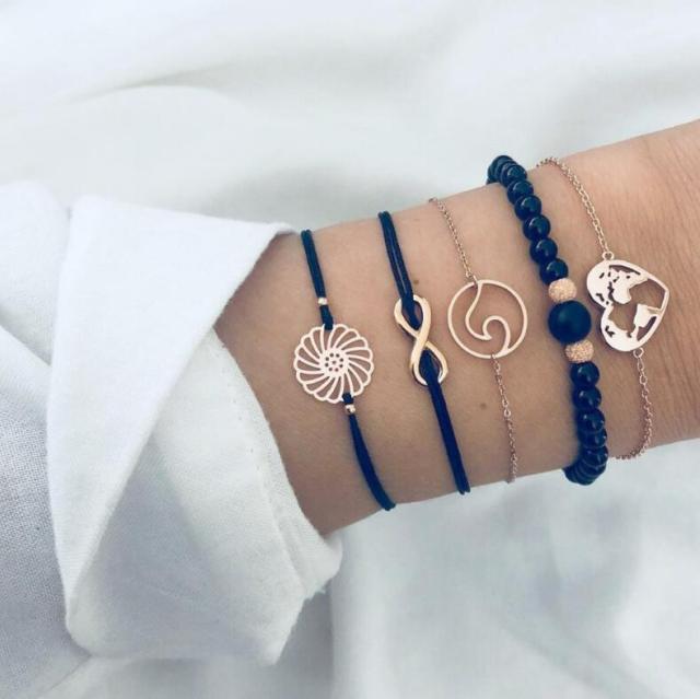 Leocádia | Conjunto de 5 Pulseiras