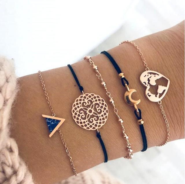 Leocádia | Conjunto de 5 Pulseiras