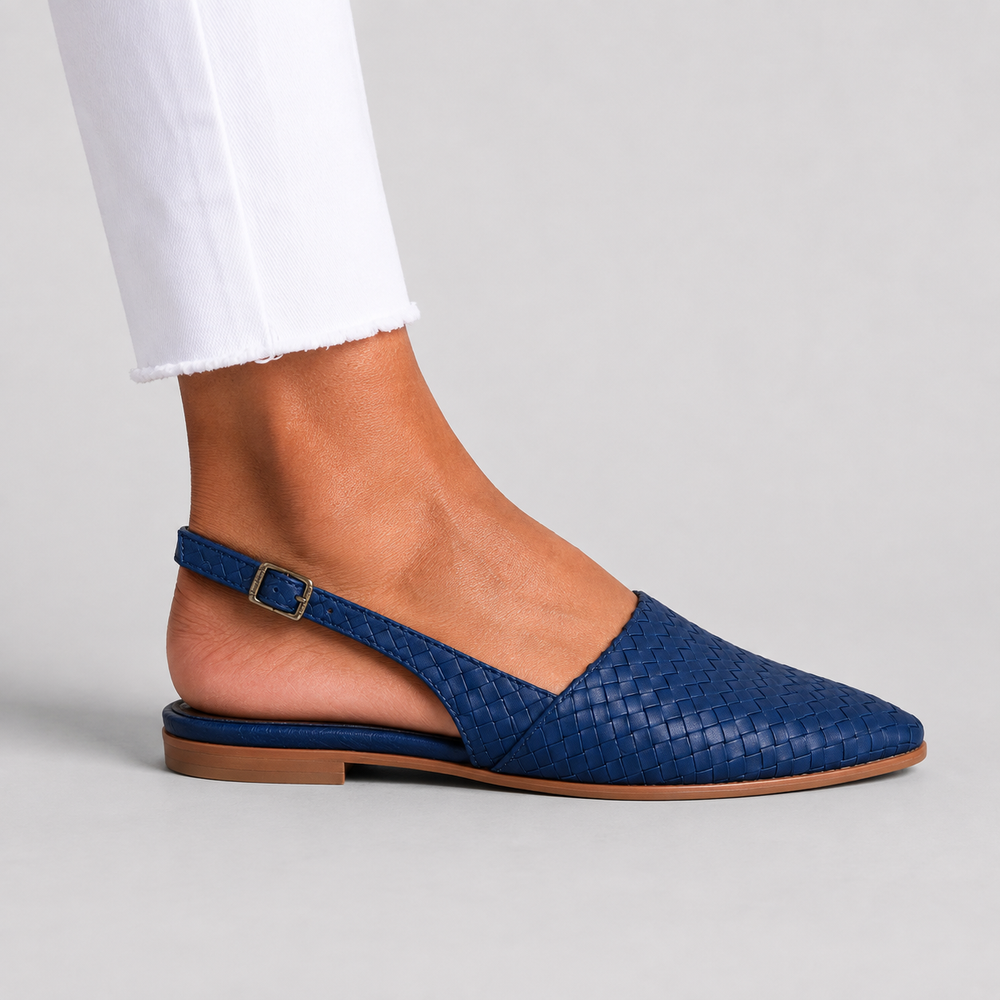 Simone | Mocassins Trançados com Presilha Traseira