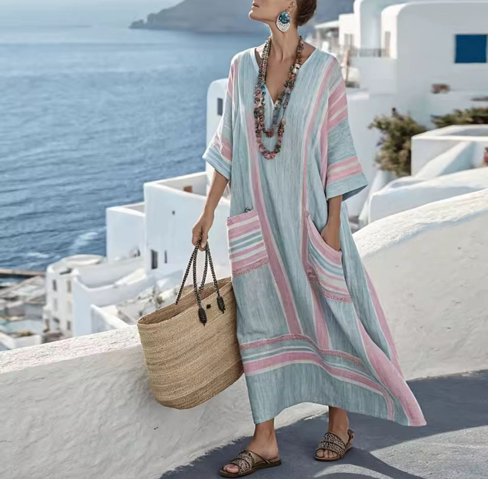 Vestido Longo Elegante Mary para um Look de Verão Estiloso