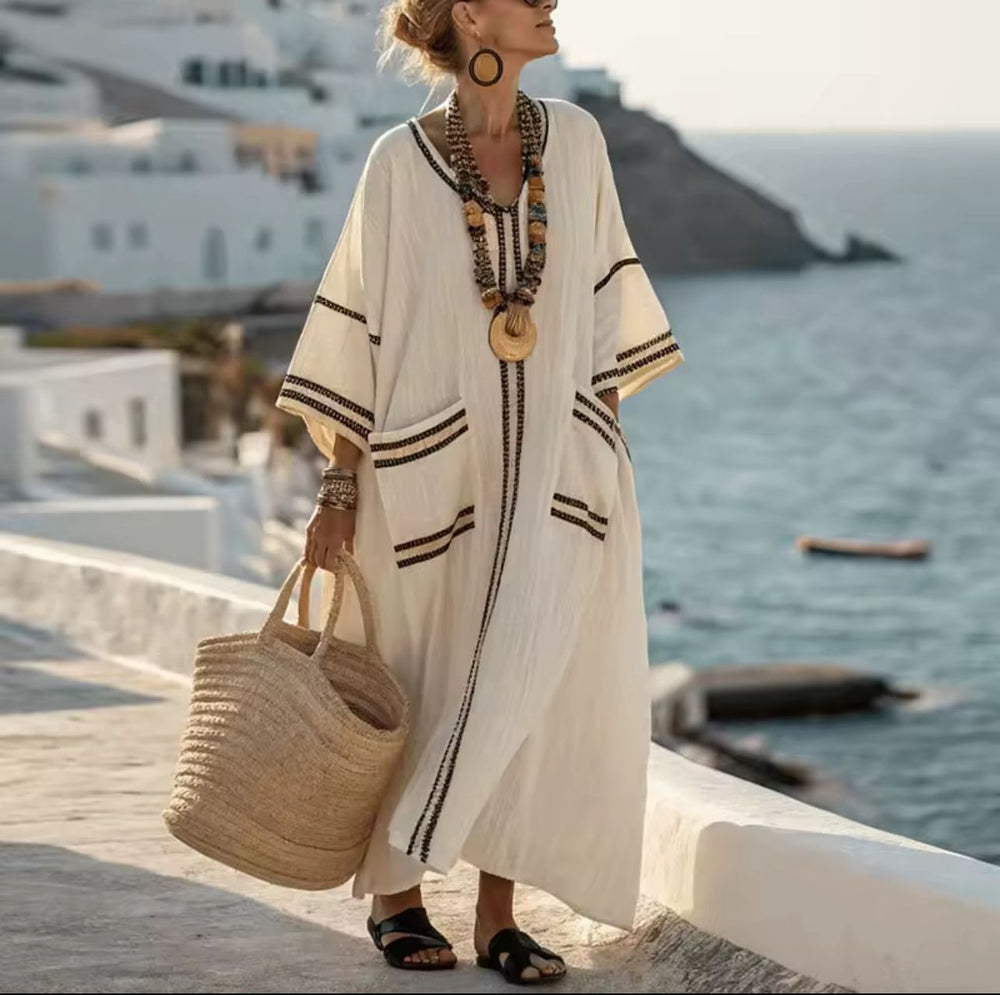 Vestido Longo Elegante Mary para um Look de Verão Estiloso