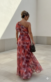 Inês - Vestido largo fluido com design elegante
