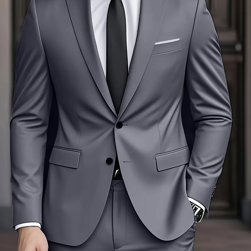 Rui | Moška obleka slim fit, dvodelna, sodoben kroj