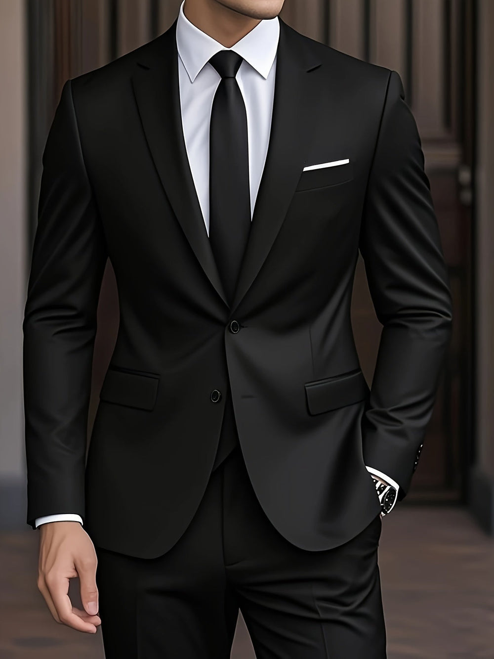 Rui | Moška obleka slim fit, dvodelna, sodoben kroj