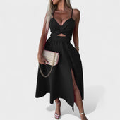 Cielo - Vestido Midi com Abertura