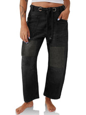 Margarida - Jeans de Corda em Patchwork