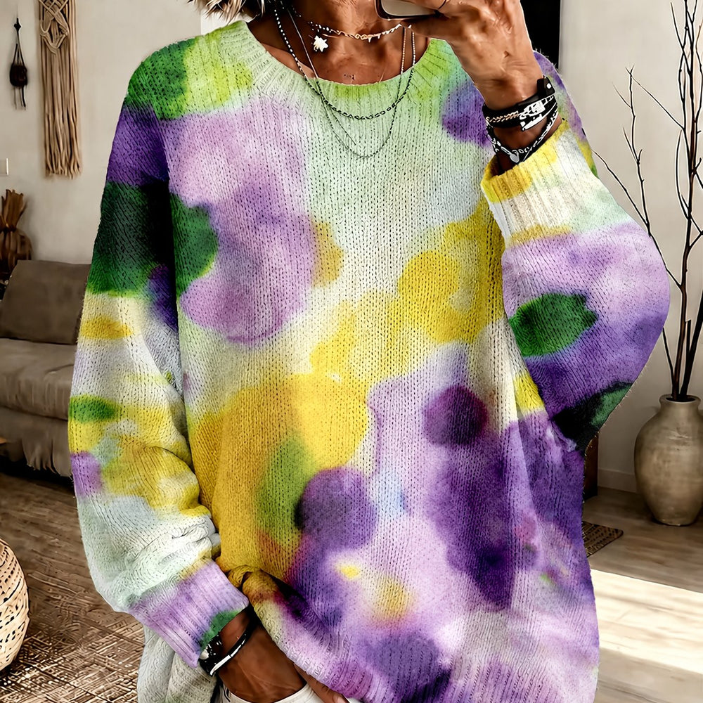 Francisca | Camisola de Malha Estampado Aguarela