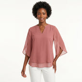 Francisca - Blusa com Mangas de Folhos