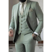 Vasco | Moška tridelna obleka, smoking slim fit