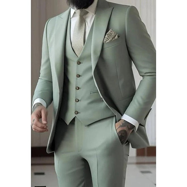 Vasco | Moška tridelna obleka, smoking slim fit