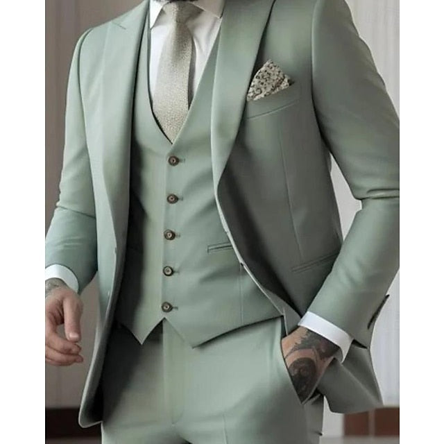 Vasco | Moška tridelna obleka, smoking slim fit