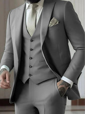 Vasco | Moška tridelna obleka, smoking slim fit