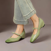 Fernanda | Sapatos Mary Jane de Salto com Laço