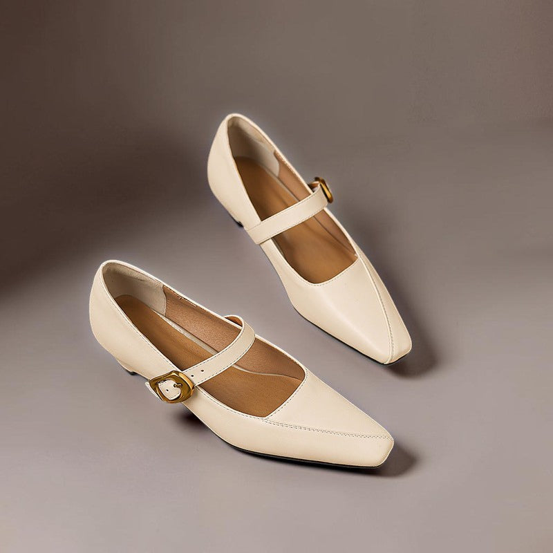 Cristina | Sapatos Mary Jane de Salto com Fivela