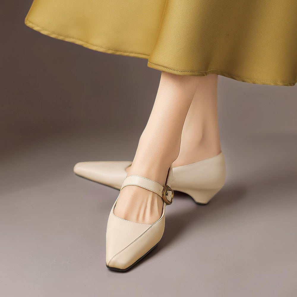 Cristina | Sapatos Mary Jane de Salto com Fivela