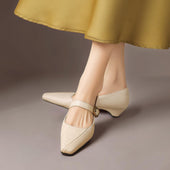 Cristina | Sapatos Mary Jane de Salto com Fivela