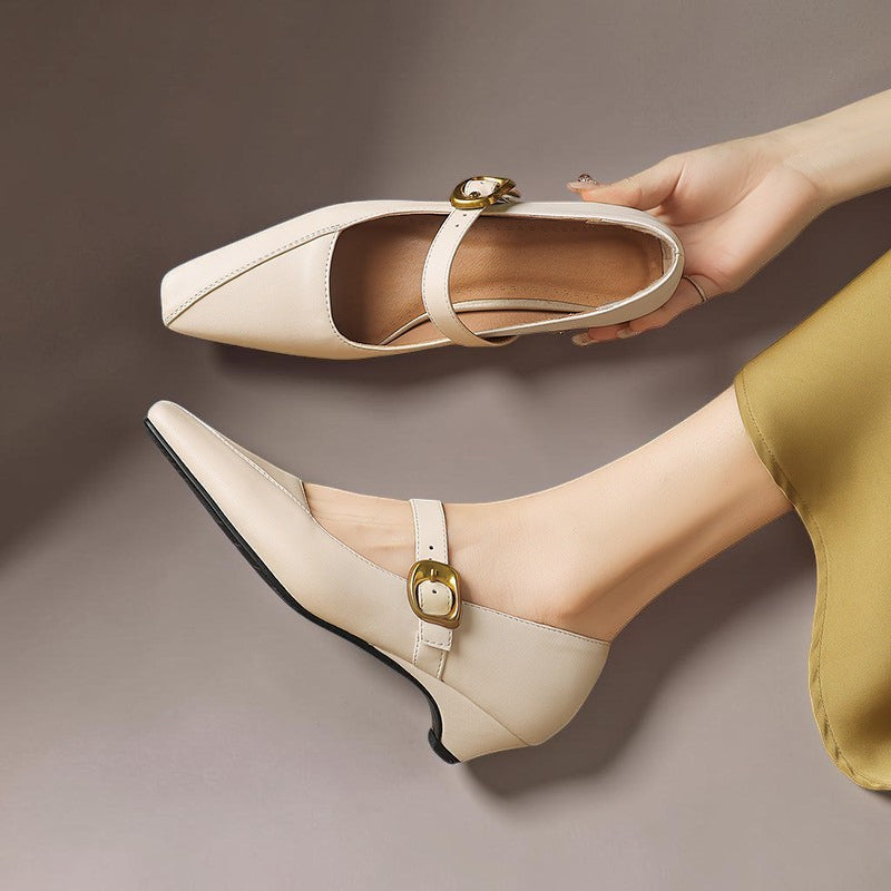 Cristina | Sapatos Mary Jane de Salto com Fivela